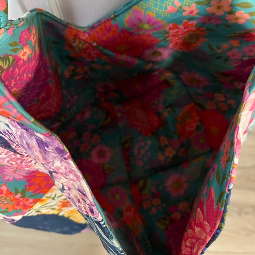 Full Bloom Colorful Mondo Large Bag. . New. Tote. Cotton. - Picture 4 of 4